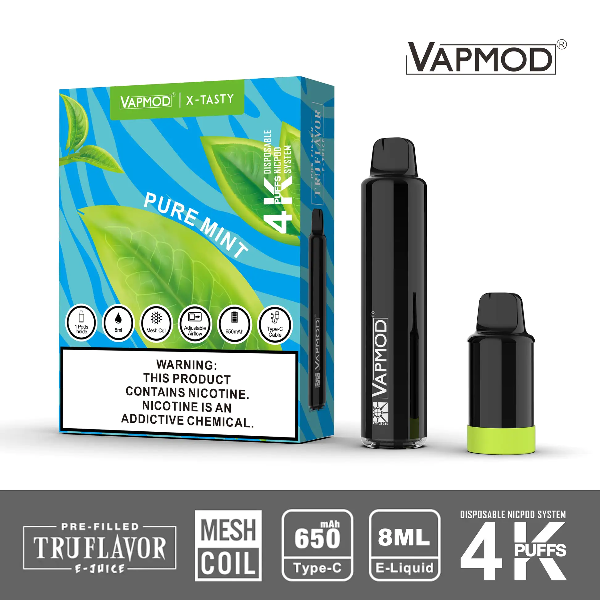 VAPMOD QD41 X-TASTY 4000 vape